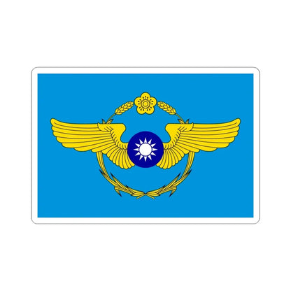 Republic of China Air Forces Flag 1948 (China) STICKER Vinyl Kiss-Cut Decal 4 Inch White - The Sticker Space