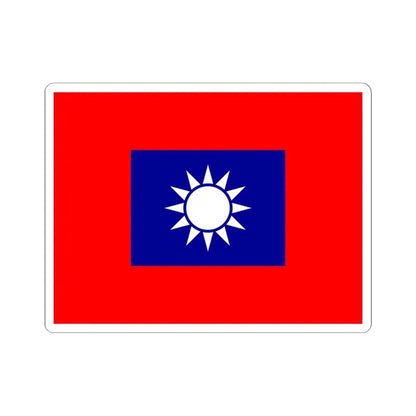 Republic of China Army Flag 1934 (China) STICKER Vinyl Kiss-Cut Decal 3 Inch White - The Sticker Space
