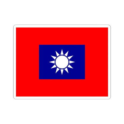 Republic of China Army Flag 1934 (China) STICKER Vinyl Kiss-Cut Decal 6 Inch White - The Sticker Space