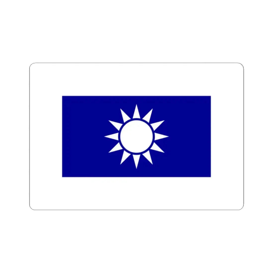 Republic of China High Executive Officials Flag (China) STICKER Vinyl Kiss-Cut Decal 2 Inch White - The Sticker Space