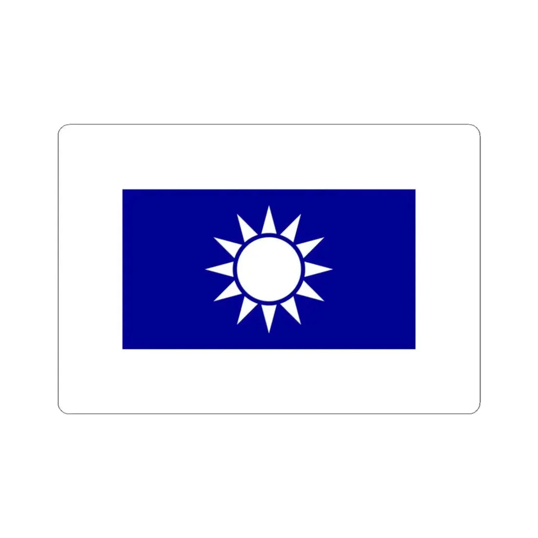 Republic of China High Executive Officials Flag (China) STICKER Vinyl Kiss-Cut Decal 3 Inch White - The Sticker Space