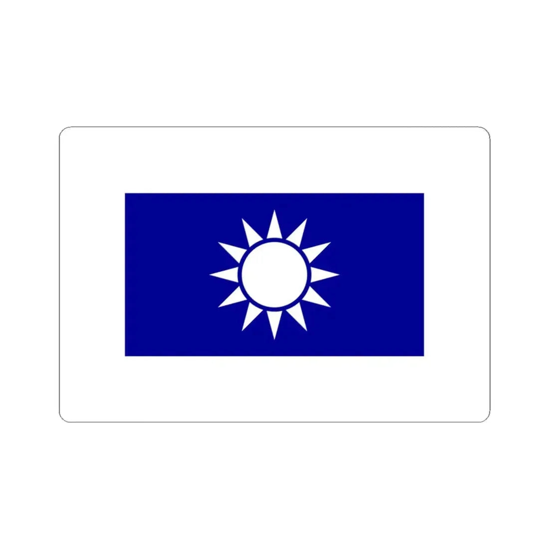 Republic of China High Executive Officials Flag (China) STICKER Vinyl Kiss-Cut Decal 4 Inch White - The Sticker Space