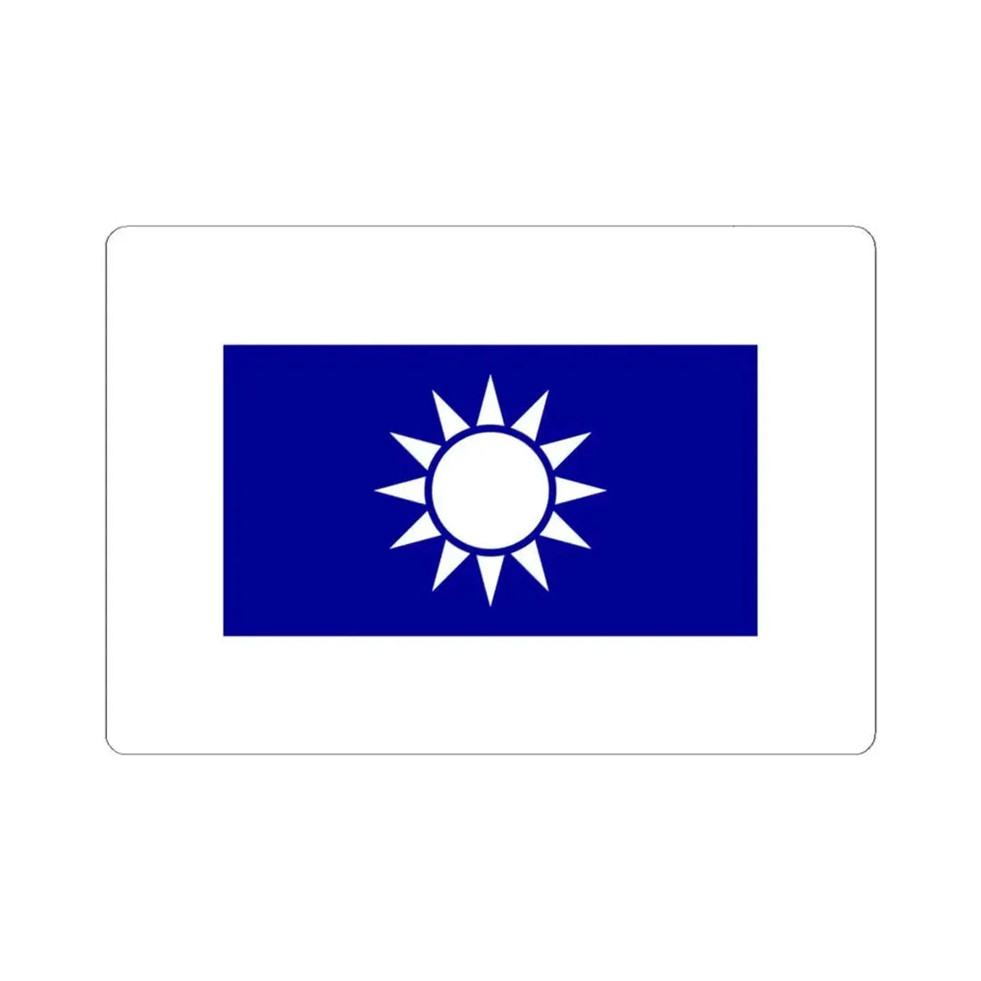 Republic of China High Executive Officials Flag (China) STICKER Vinyl Kiss-Cut Decal 6 Inch White - The Sticker Space