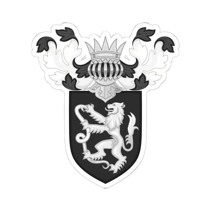 Republic of Senarica coat of arms emblazonment (Italy) (Coat of Arms) STICKER Vinyl Kiss-Cut Decal 6 Inch White - The Sticker Space