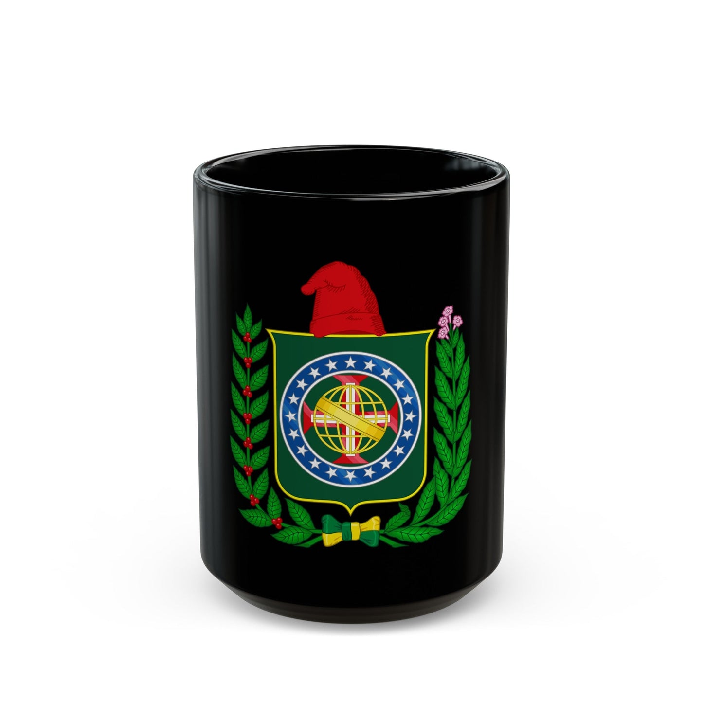 Republican Convention Brazil Emblem - Black Coffee Mug-15oz-The Sticker Space