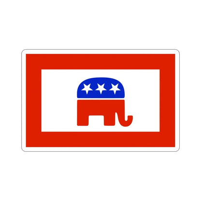 Republican Party Flag STICKER Vinyl Die-Cut Decal 3 Inch - The Sticker Space