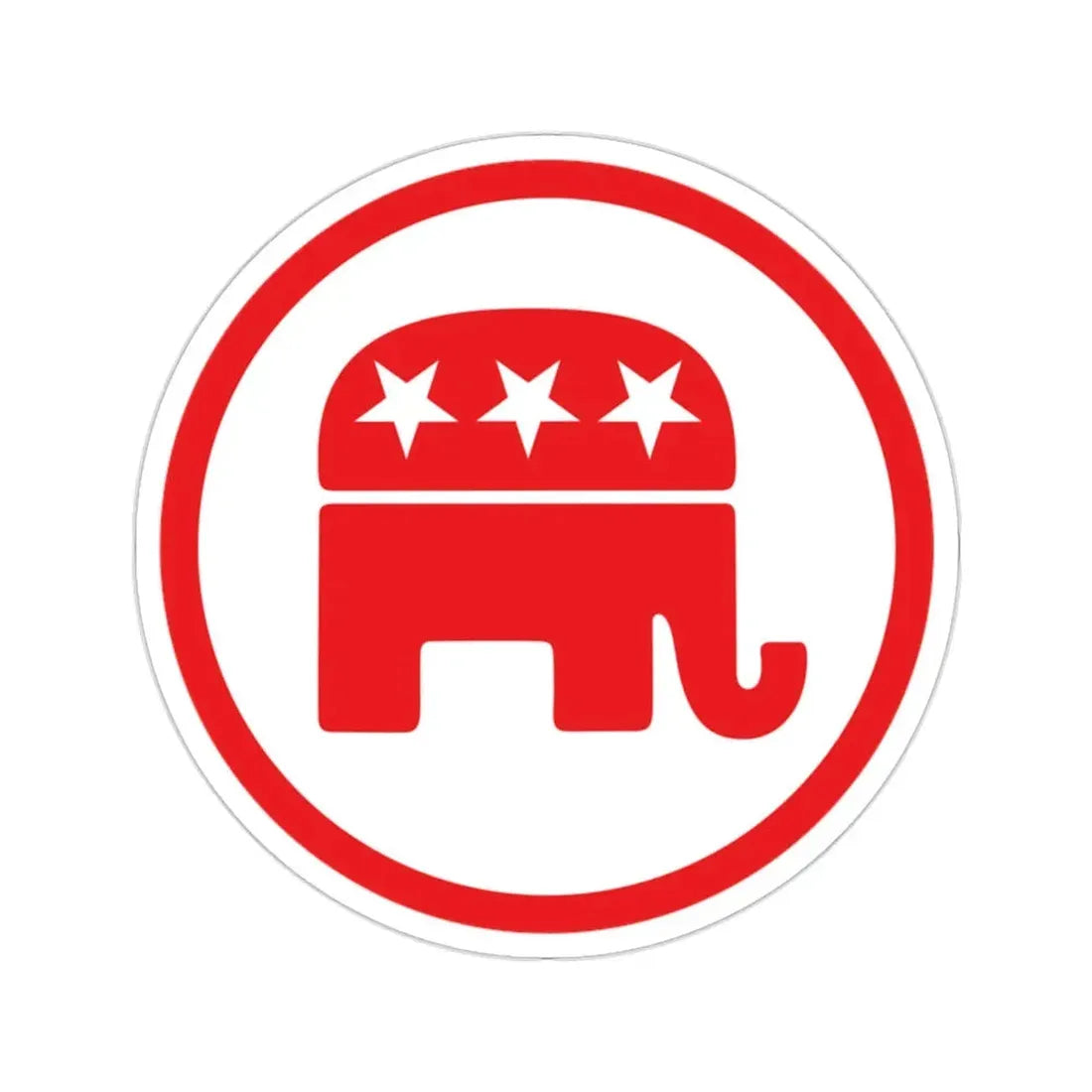 Republican Party v2 STICKER Vinyl Die-Cut Decal 2 Inch - The Sticker Space