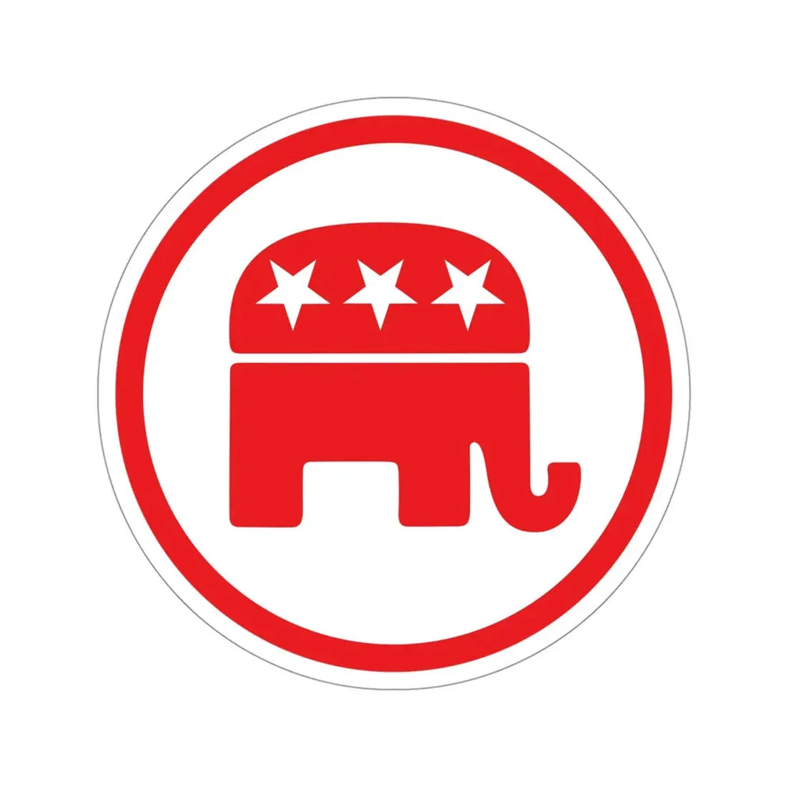 Republican Party v2 STICKER Vinyl Die-Cut Decal - The Sticker Space