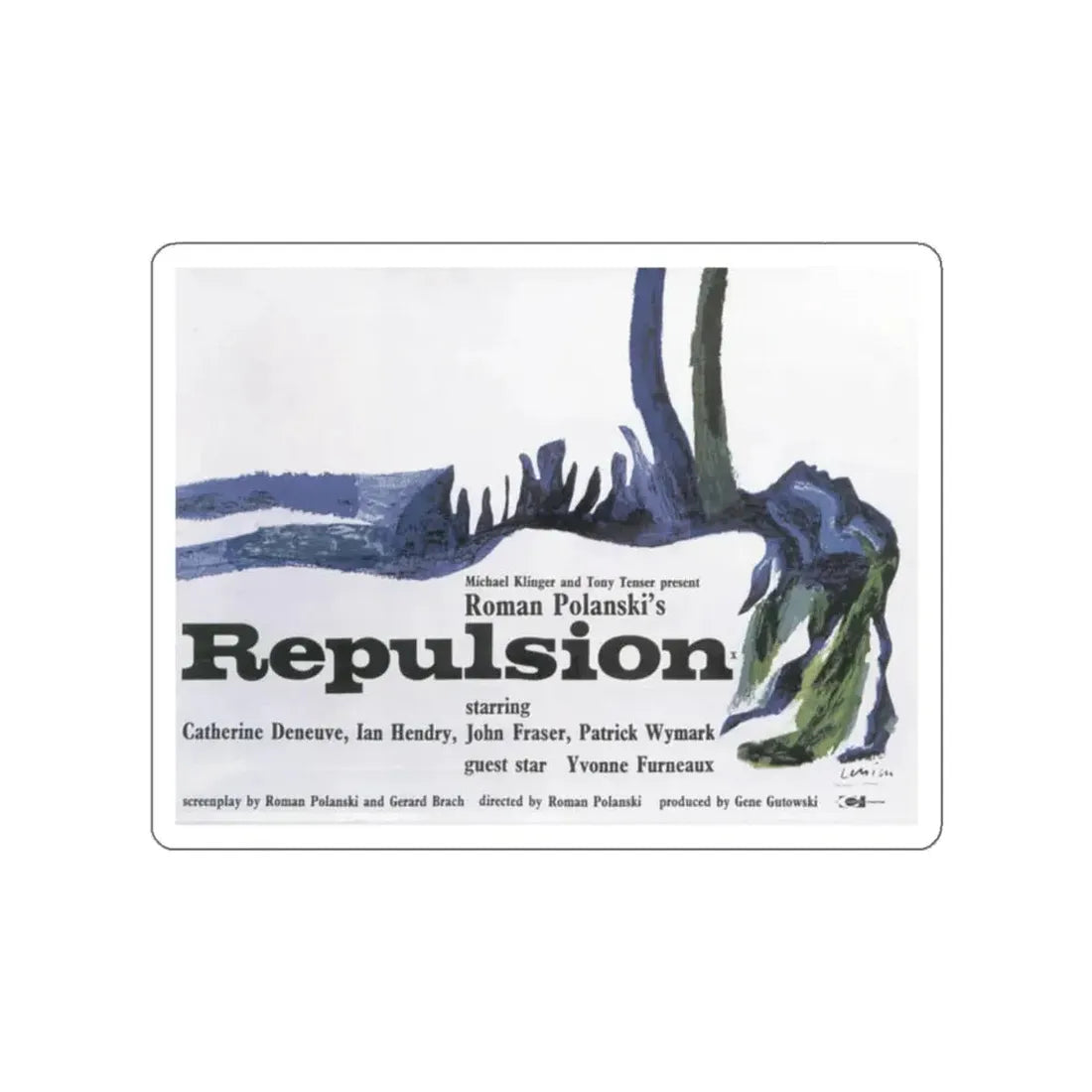 REPULSION 1965 Movie Poster STICKER Vinyl Die-Cut Decal 2 Inch - The Sticker Space