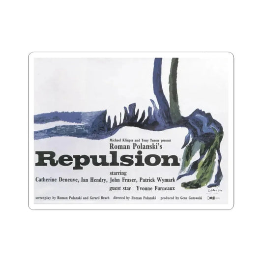 REPULSION 1965 Movie Poster - STICKER Vinyl Kiss-Cut Decal 2 Inch White - The Sticker Space