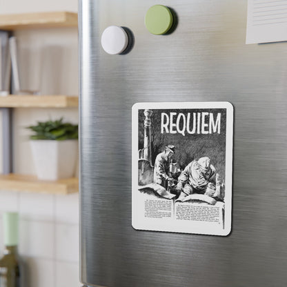 Requiem, Terror Illustrated, April 1956 (Magazine Illustration) Refrigerator Magnet-The Sticker Space