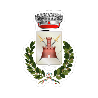 Resana coat of arms (Italy) (Coat of Arms) STICKER Vinyl Kiss-Cut Decal 4 Inch White - The Sticker Space