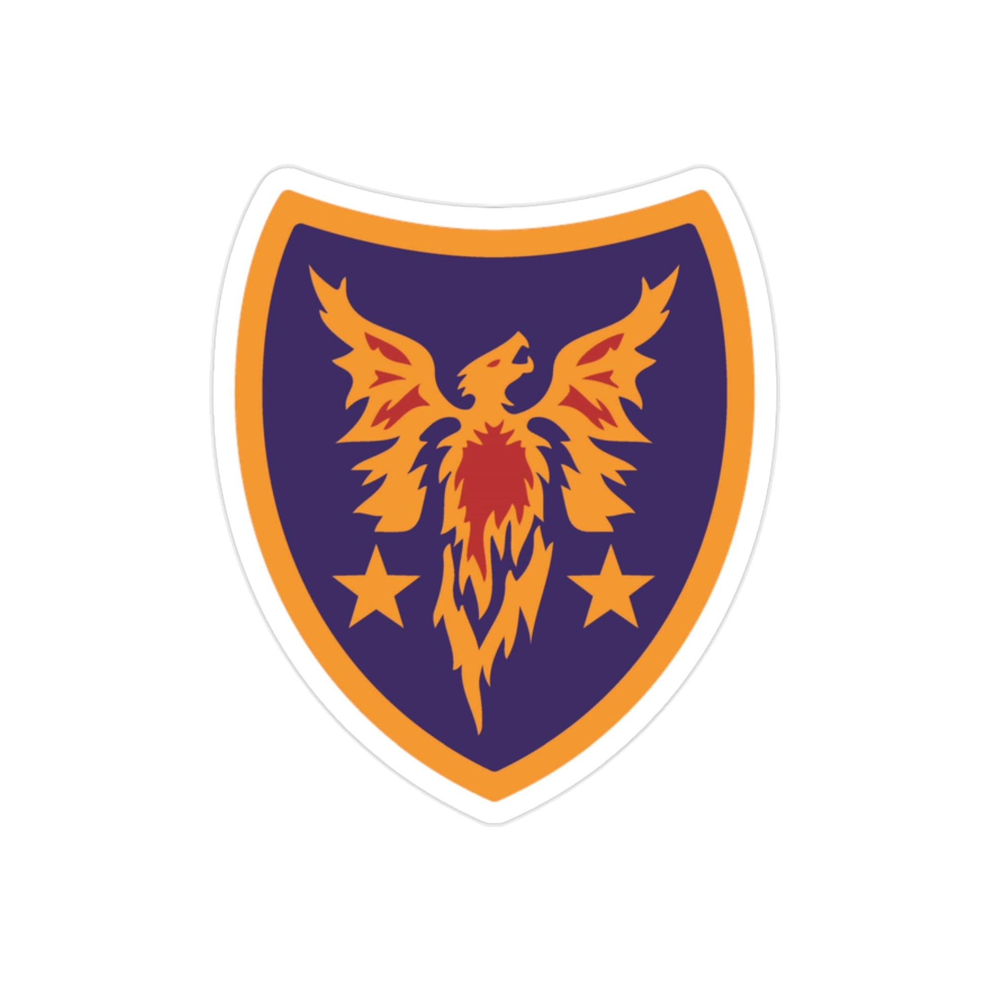 Reserve Aviation Command (U.S. Army) REVERSE PRINT Transparent STICKER-2" × 2"-The Sticker Space