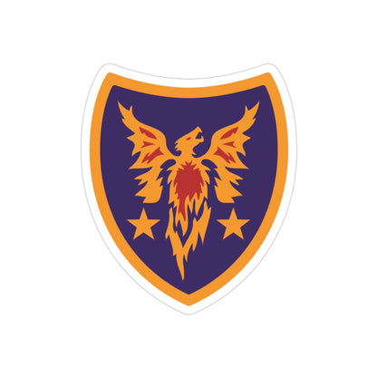 Reserve Aviation Command (U.S. Army) REVERSE PRINT Transparent STICKER-3" × 3"-The Sticker Space