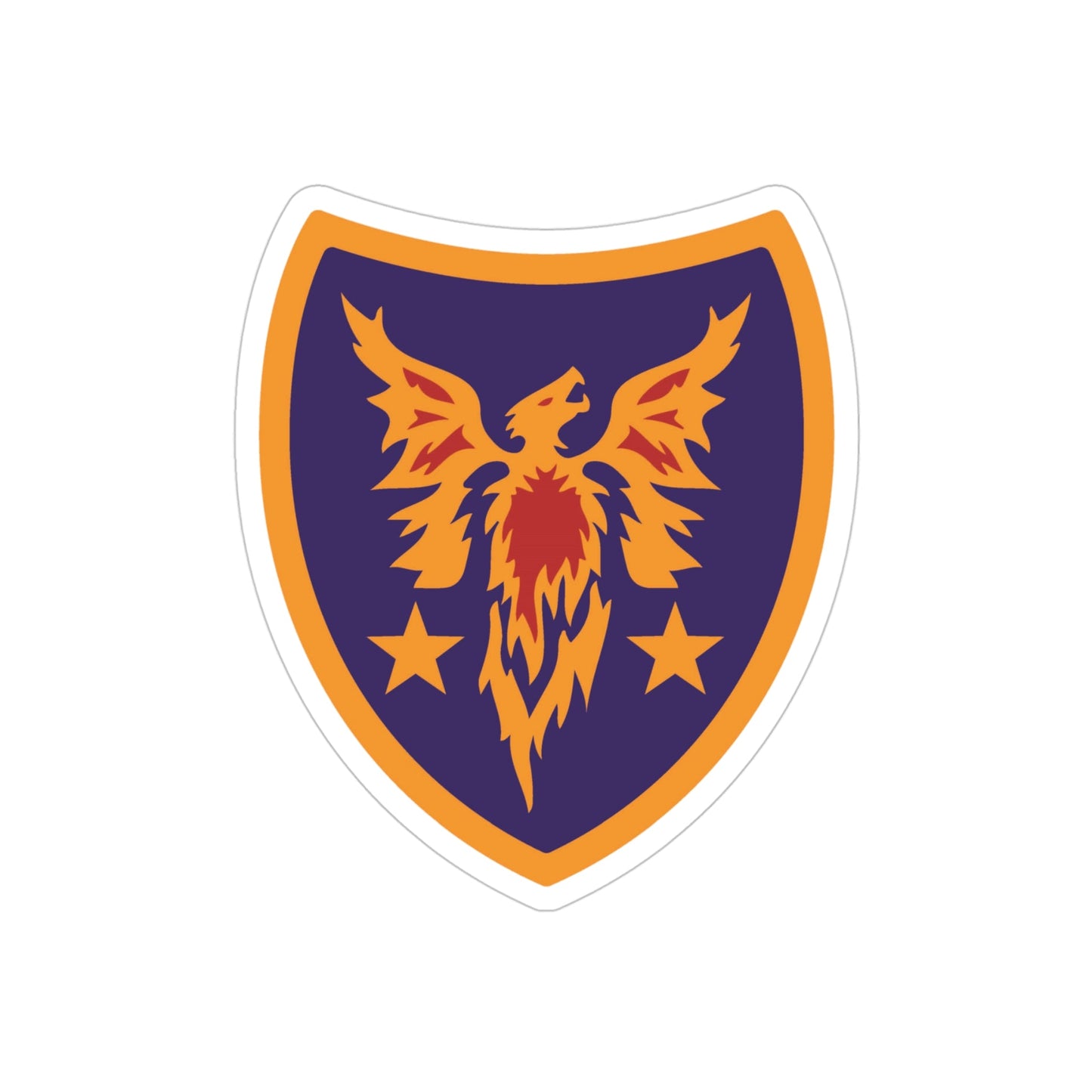 Reserve Aviation Command (U.S. Army) REVERSE PRINT Transparent STICKER-4" × 4"-The Sticker Space