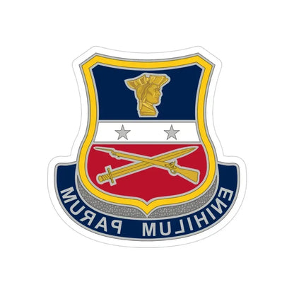 Reserve Careers Division 2 (U.S. Army) REVERSE PRINT Transparent Die-Cut STICKER 4 Inch Die-Cut Transparent - The Sticker Space