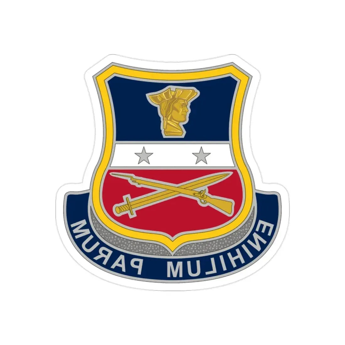 Reserve Careers Division 2 (U.S. Army) REVERSE PRINT Transparent Die-Cut STICKER - The Sticker Space