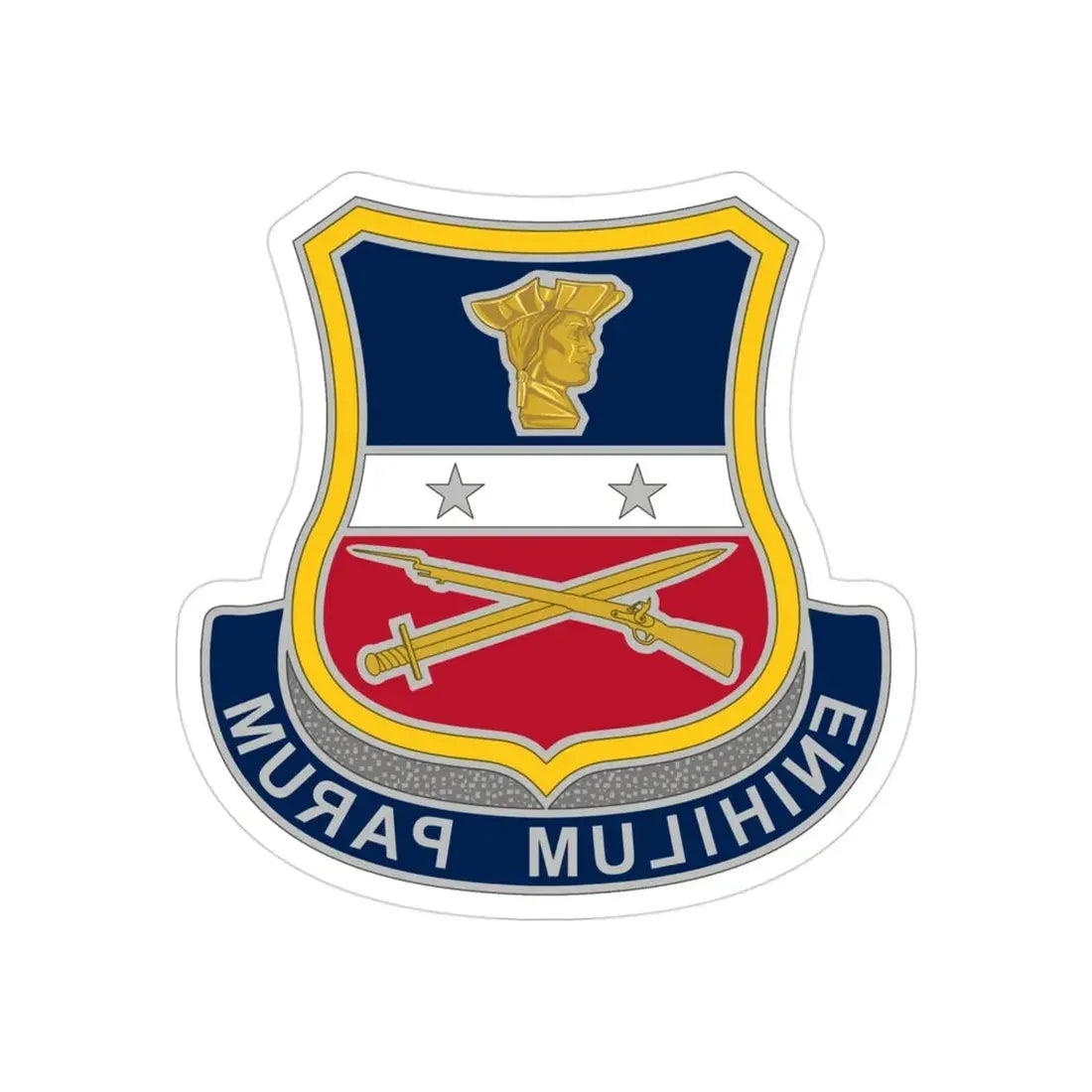 Reserve Careers Division 2 (U.S. Army) REVERSE PRINT Transparent Die-Cut STICKER - The Sticker Space