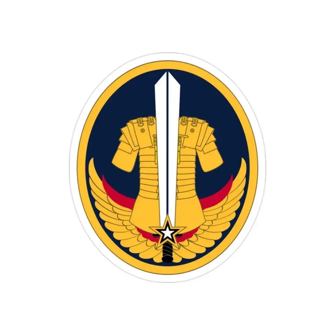 Reserve Careers Division (U.S. Army) REVERSE PRINT Transparent Die-Cut STICKER 2 Inch Die-Cut Transparent - The Sticker Space