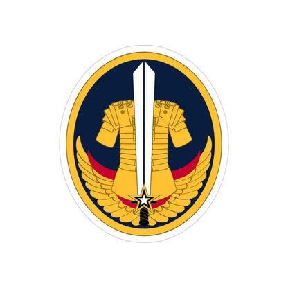 Reserve Careers Division (U.S. Army) REVERSE PRINT Transparent Die-Cut STICKER 3 Inch Die-Cut Transparent - The Sticker Space