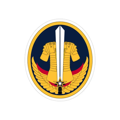 Reserve Careers Division (U.S. Army) REVERSE PRINT Transparent Die-Cut STICKER 4 Inch Die-Cut Transparent - The Sticker Space