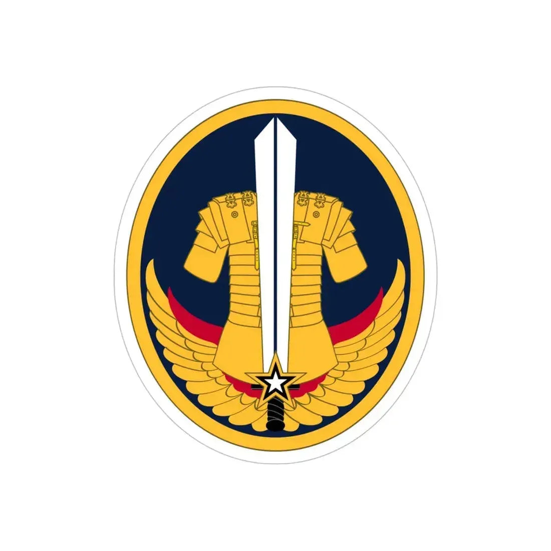Reserve Careers Division (U.S. Army) REVERSE PRINT Transparent Die-Cut STICKER 5 Inch Die-Cut Transparent - The Sticker Space