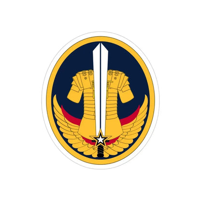 Reserve Careers Division (U.S. Army) REVERSE PRINT Transparent Die-Cut STICKER 5 Inch Die-Cut Transparent - The Sticker Space