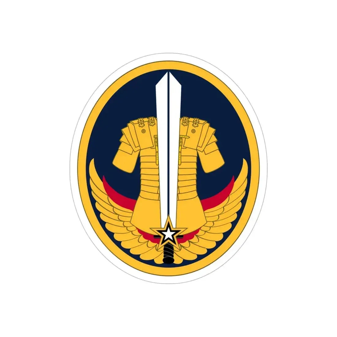 Reserve Careers Division (U.S. Army) REVERSE PRINT Transparent Die-Cut STICKER 6 Inch Die-Cut Transparent - The Sticker Space