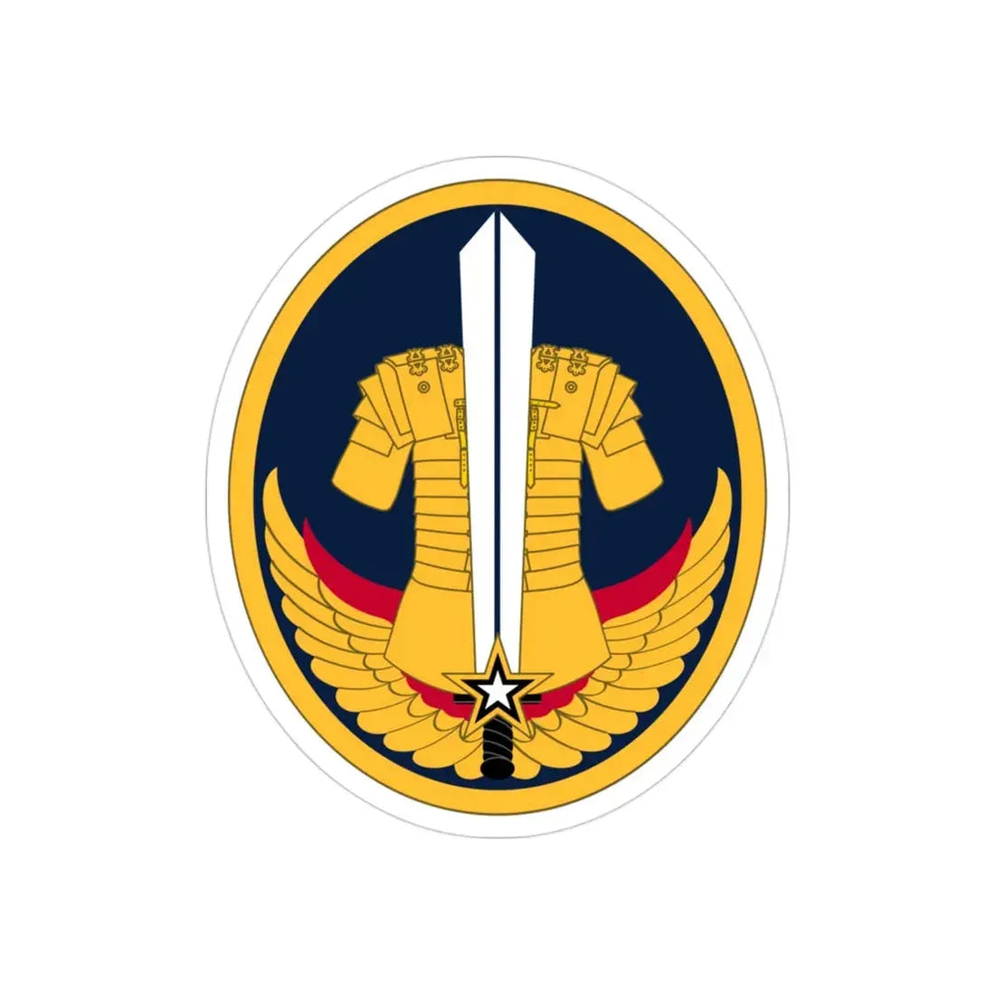 Reserve Careers Division (U.S. Army) REVERSE PRINT Transparent Die-Cut STICKER - The Sticker Space