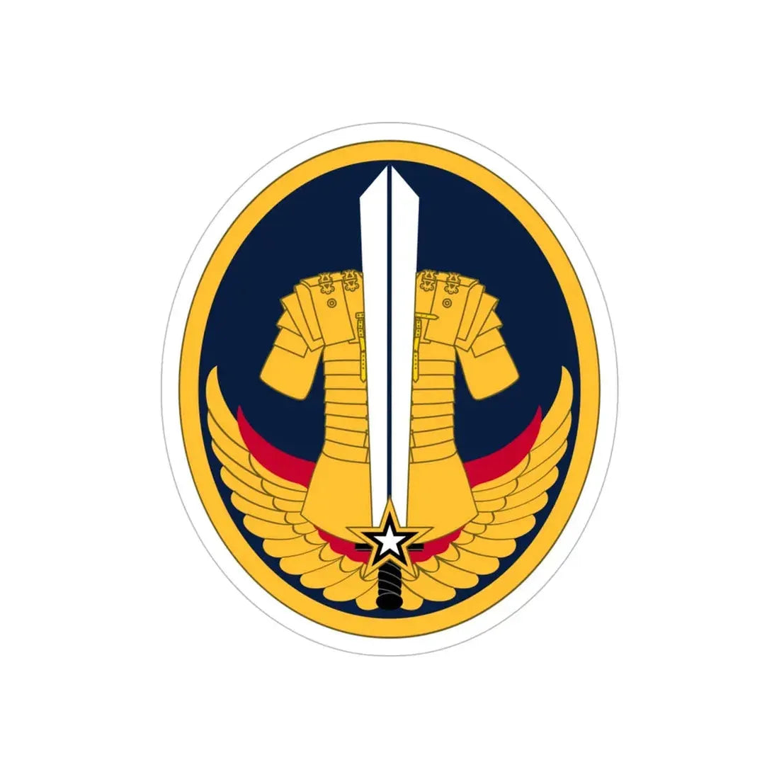 Reserve Careers Division (U.S. Army) REVERSE PRINT Transparent Die-Cut STICKER - The Sticker Space