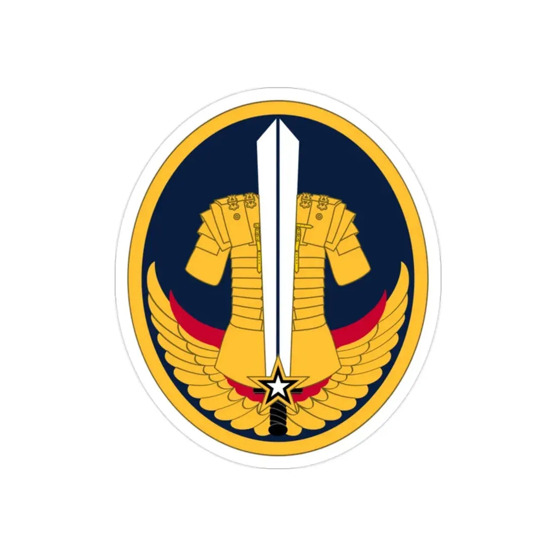 Reserve Careers Division (U.S. Army) REVERSE PRINT Transparent Die-Cut STICKER - The Sticker Space