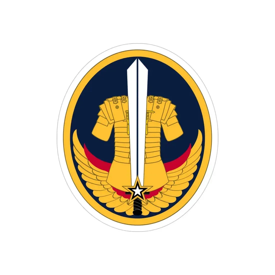 Reserve Careers Division (U.S. Army) REVERSE PRINT Transparent Die-Cut STICKER - The Sticker Space