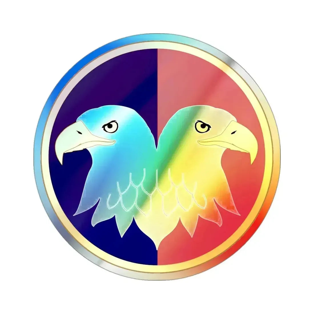 Reserve Command (U.S. Army) Holographic STICKER Die-Cut Vinyl Decal 3 Inch Holographic - The Sticker Space