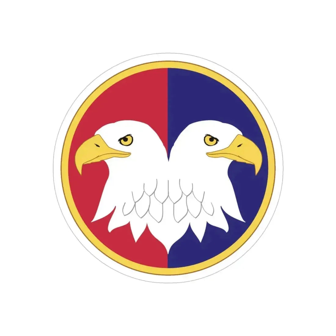 Reserve Command (U.S. Army) REVERSE PRINT Transparent Die-Cut STICKER 4 Inch Die-Cut Transparent - The Sticker Space