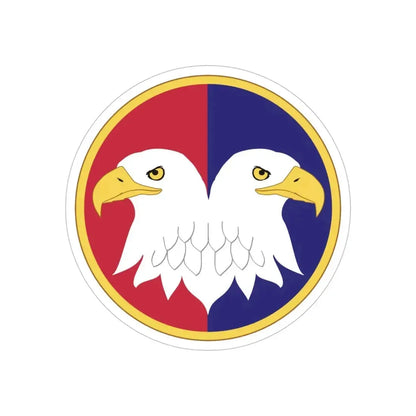 Reserve Command (U.S. Army) REVERSE PRINT Transparent Die-Cut STICKER 6 Inch Die-Cut Transparent - The Sticker Space