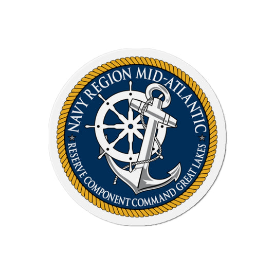Reserve Component Comm Great Lakes Navy Reg Mid At (U.S. Navy) Die-Cut Magnet-2" x 2"-The Sticker Space