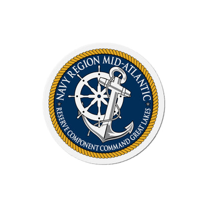 Reserve Component Comm Great Lakes Navy Reg Mid At (U.S. Navy) Die-Cut Magnet-6 × 6"-The Sticker Space