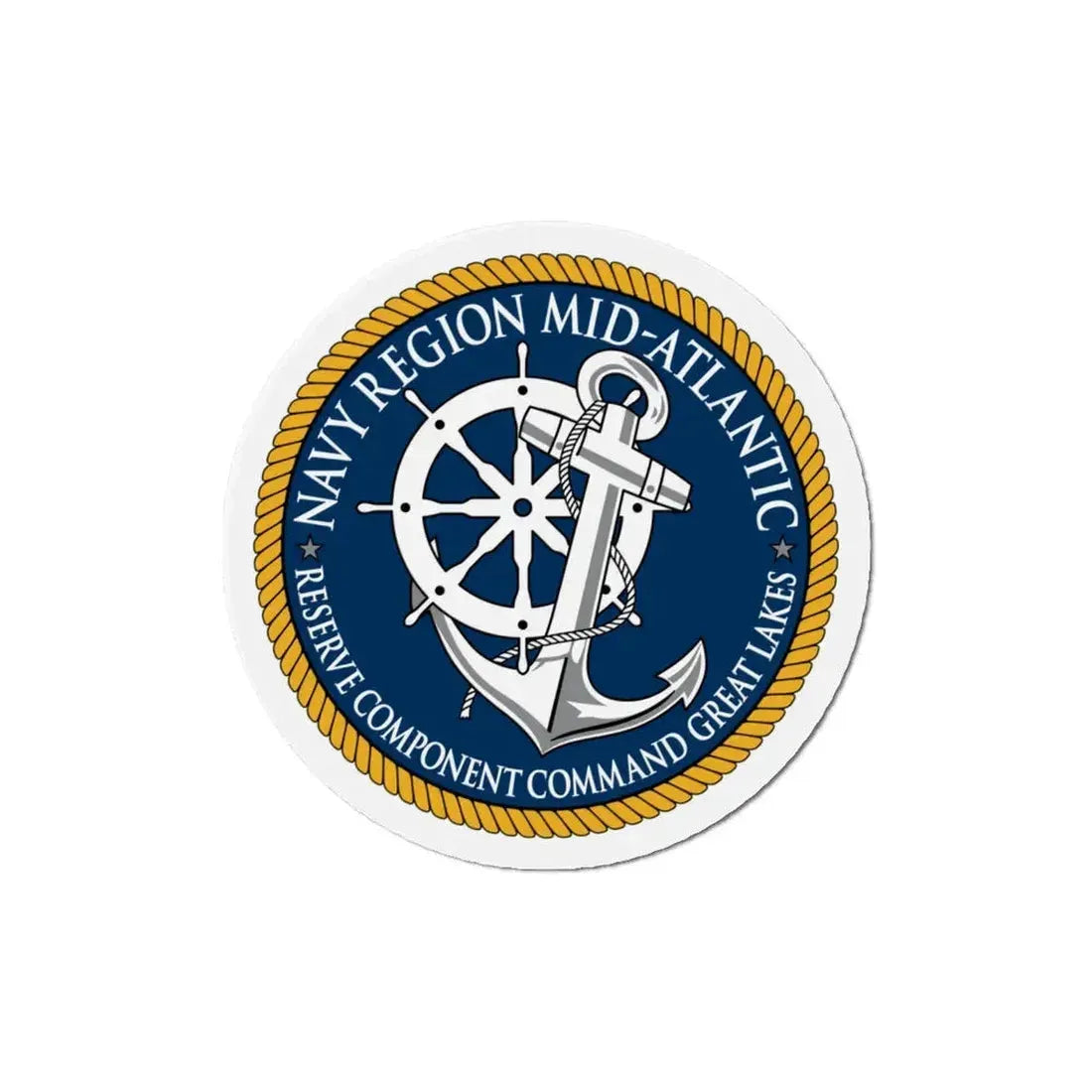 Reserve Component Comm Great Lakes Navy Reg Mid At (U.S. Navy) Refrigerator Magnet 5 Inch - The Sticker Space