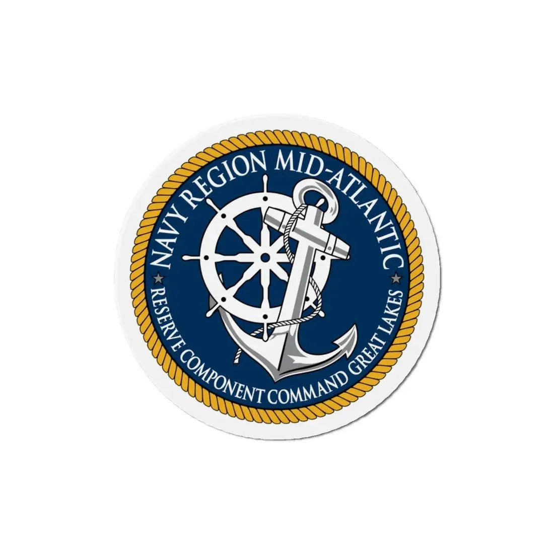 Reserve Component Comm Great Lakes Navy Reg Mid At (U.S. Navy) Refrigerator Magnet - The Sticker Space