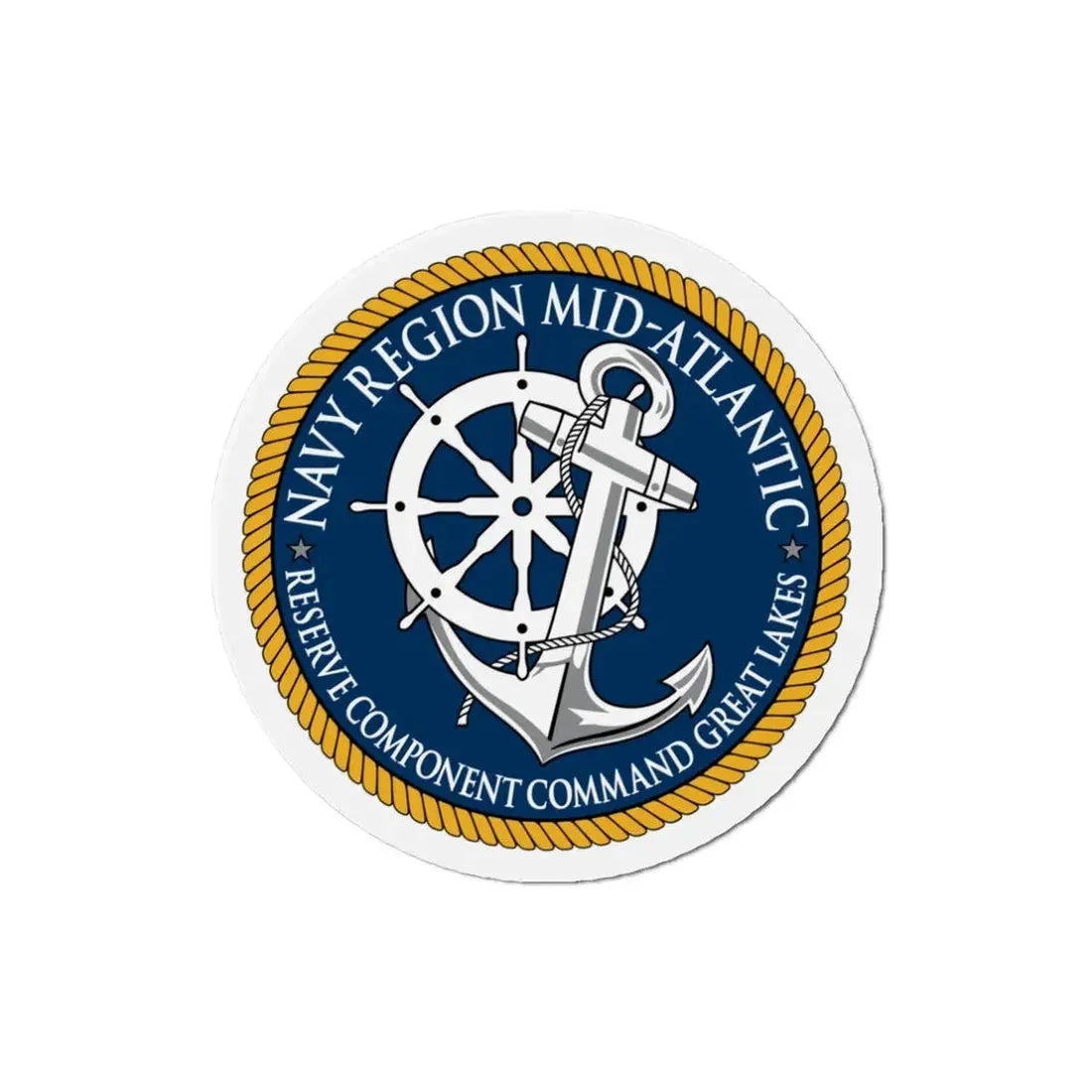 Reserve Component Comm Great Lakes Navy Reg Mid At (U.S. Navy) Refrigerator Magnet - The Sticker Space