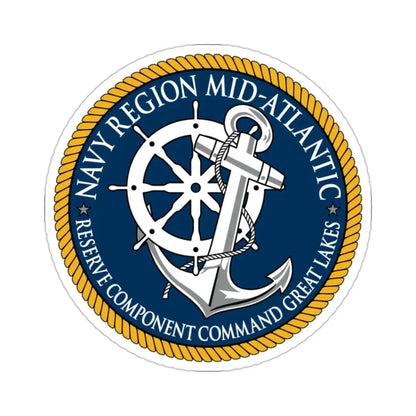Reserve Component Comm Great Lakes Navy Reg Mid At (U.S. Navy) STICKER Vinyl Die-Cut Decal 2 Inch - The Sticker Space