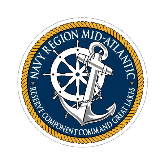 Reserve Component Comm Great Lakes Navy Reg Mid At (U.S. Navy) STICKER Vinyl Die-Cut Decal 6 Inch - The Sticker Space