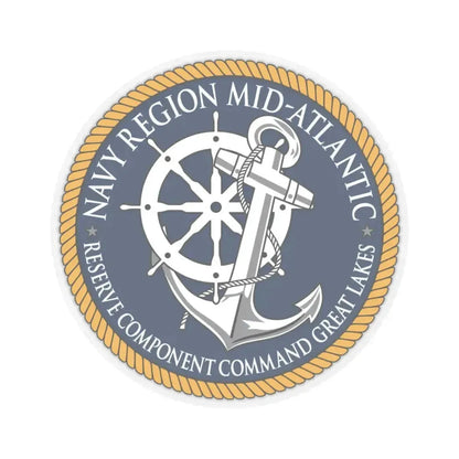 Reserve Component Comm Great Lakes Navy Reg Mid At (U.S. Navy) STICKER Vinyl Kiss-Cut Decal 3 Inch Transparent - The Sticker Space
