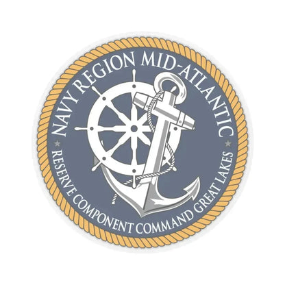 Reserve Component Comm Great Lakes Navy Reg Mid At (U.S. Navy) STICKER Vinyl Kiss-Cut Decal 6 Inch Transparent - The Sticker Space