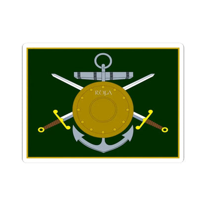 Reserve Defense Forces Association Flag Ireland (Ireland) STICKER Vinyl Kiss-Cut Decal 3 Inch White - The Sticker Space