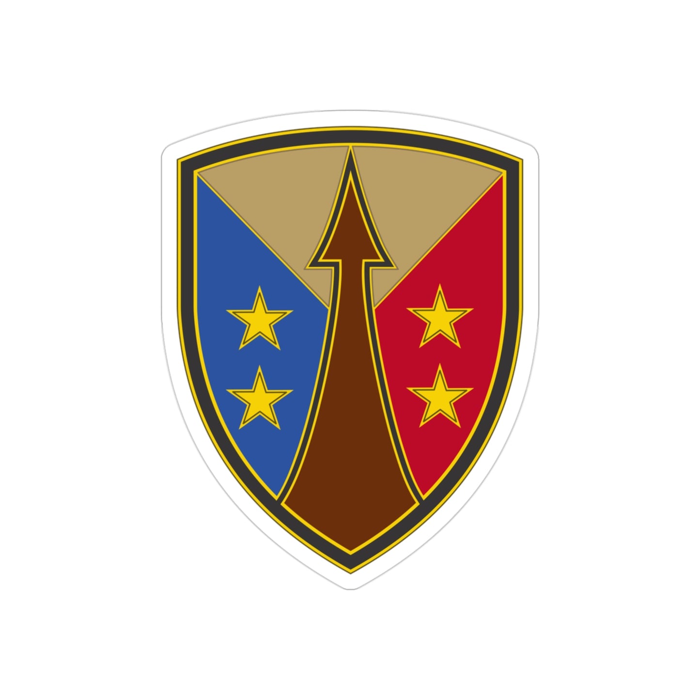 Reserve Sustainment Command (U.S. Army) REVERSE PRINT Transparent STICKER-3" × 3"-The Sticker Space