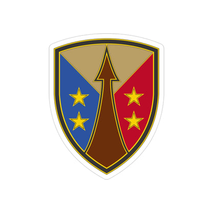 Reserve Sustainment Command (U.S. Army) REVERSE PRINT Transparent STICKER-3" × 3"-The Sticker Space