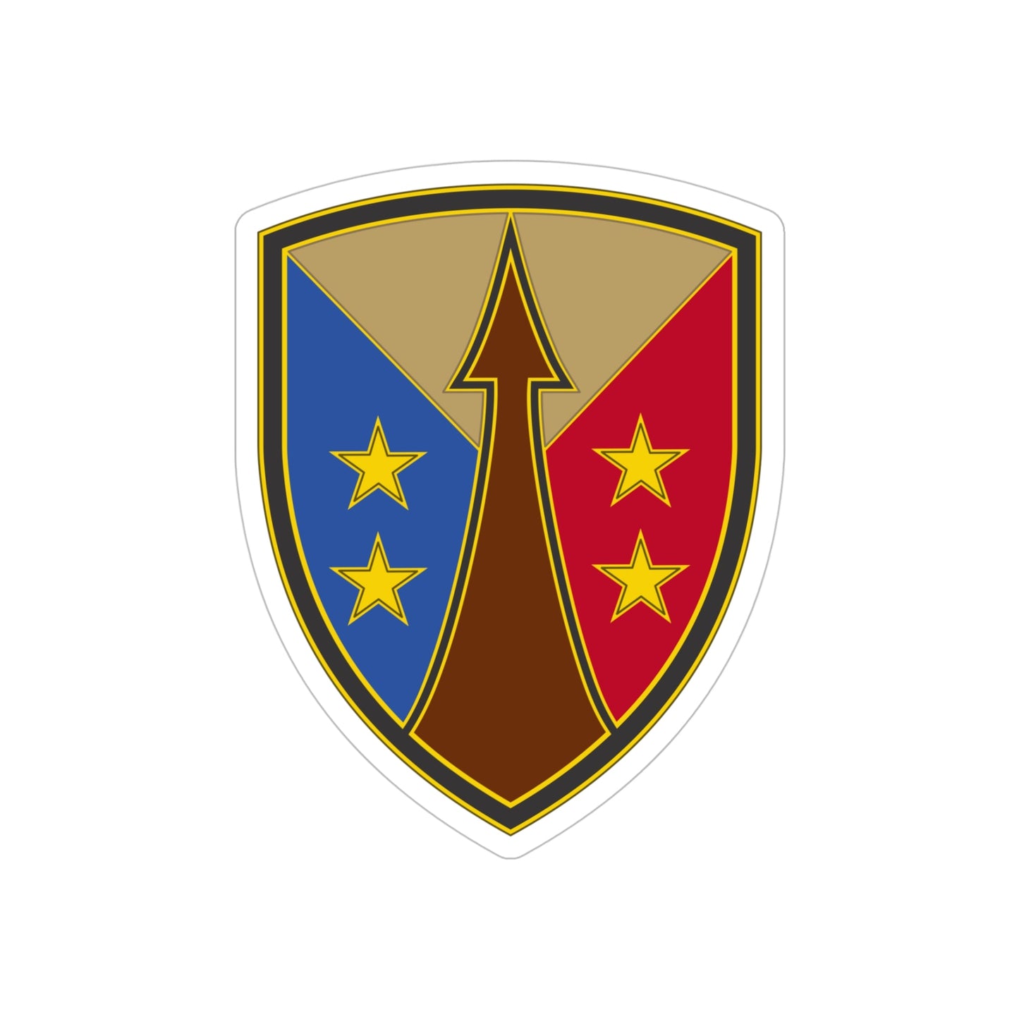 Reserve Sustainment Command (U.S. Army) REVERSE PRINT Transparent STICKER-5" × 5"-The Sticker Space