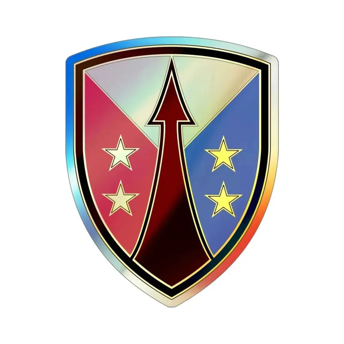 Reserve Sustainment Command (U.S. Army) Holographic STICKER Die-Cut Vinyl Decal 4 Inch Holographic - The Sticker Space