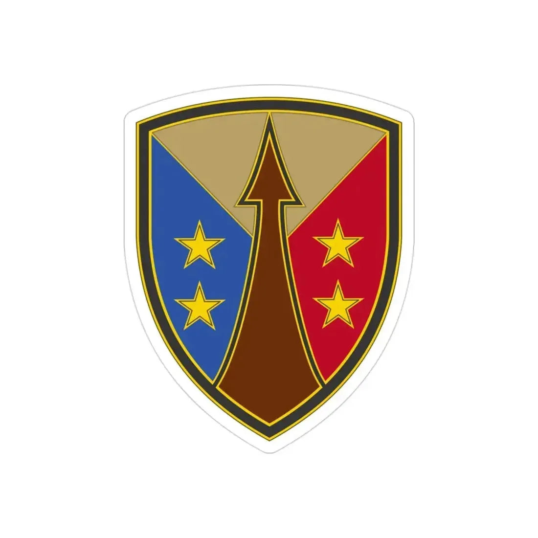 Reserve Sustainment Command (U.S. Army) REVERSE PRINT Transparent Die-Cut STICKER 3 Inch Die-Cut Transparent - The Sticker Space
